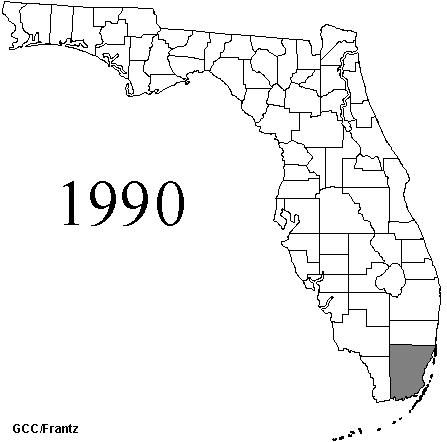 Thrips palmi distribution - 1990